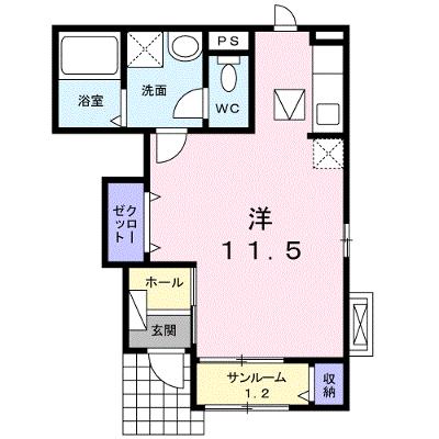 ジュネス　アイ 105【管理NO：1-018503301-01050】 ★家具家電は申し込み後に搬入しますの物件画像