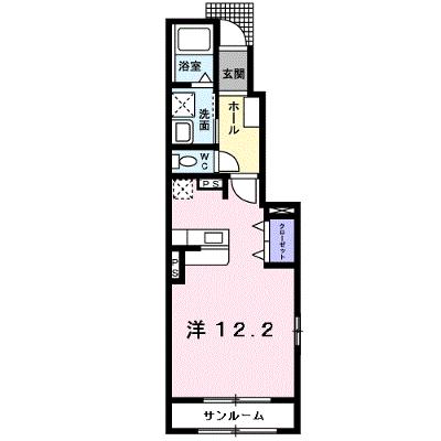 アム－ル 101【管理NO：1-017531901-01010】 ★家具家電は申し込み後に搬入しますの物件画像