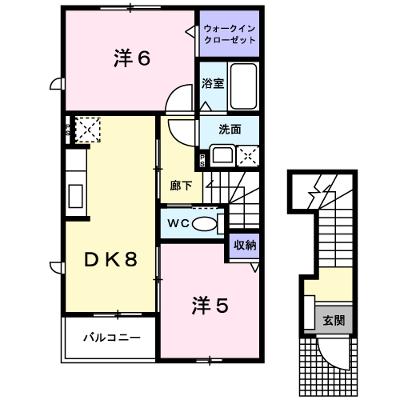 ラフィーネ　Ａ 201【管理NO：1-014990001-02010】 ★家具家電は申し込み後に搬入しますの物件画像