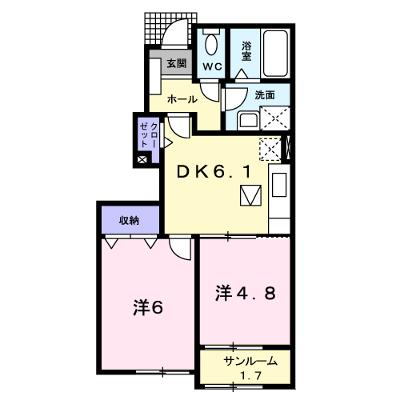 フル－ル 102【管理NO：1-017531902-01020】 ★家具家電は申し込み後に搬入しますの物件画像