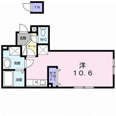プレリュード 102【管理NO：1-016622601-01020】 ★家具家電は申し込み後に搬入します★ ★2026年12月中旬入居可能★の物件画像