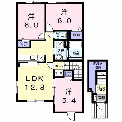 クレインフィールド 201【管理NO：1-016135401-02010】 ★家具家電は申し込み後に搬入しますの物件画像