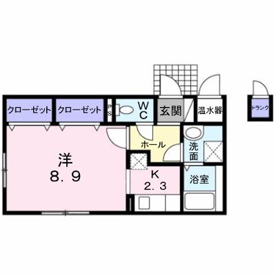 ＡｍｙⅡ 304【管理NO：1-015892501-03040】 ★家具家電は申し込み後に搬入しますの物件画像