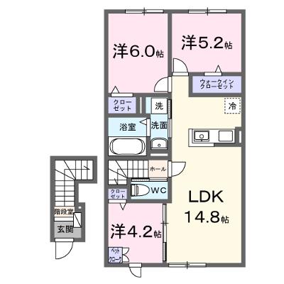 空音（ソラノネ） 203【管理NO：1-028395802-02030】 ★家具家電は申し込み後に搬入します★の物件画像