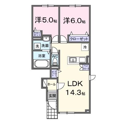 アーデルハイツ　Ｂ 103【管理NO：1-027671402-01030】の物件画像