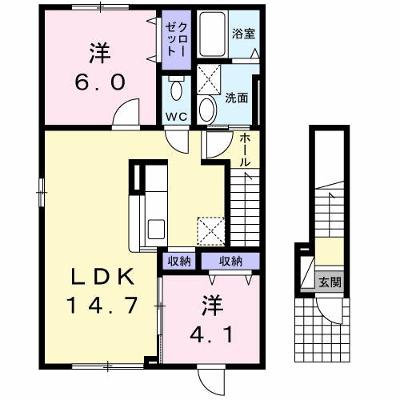 バーミィヴィラⅡ 201【管理NO：1-019559002-02010】 2026年07月下旬入居可能の物件画像