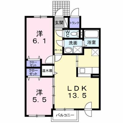 ＡｍｙⅡ 302【管理NO：1-015892501-03020】 ★家具家電は申し込み後に搬入します★の物件画像