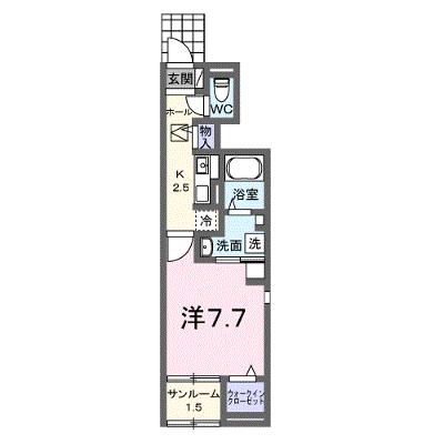 ベルファニー　ショウワ　Ｂ 101【管理NO：1-027570702-01010】 ★家具家電は申し込み後に搬入しますの物件画像