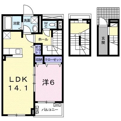 メイプル　ヒルズ 302【管理NO：1-024413101-03020】 ★家具家電は申し込み後に搬入します 2026年07月中旬入居可能の物件画像