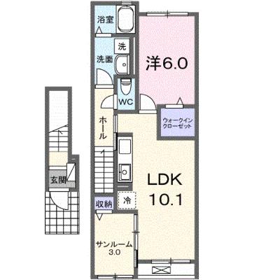 モン・ルクール 202【管理NO：1-028577301-02020】 ★家具家電は申し込み後に搬入します 2026年09月中旬入居可能の物件画像