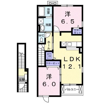 フランメゾンＢ棟 204【管理NO：1-012690002-02040】 ★家具家電は申し込み後に搬入しますの物件画像