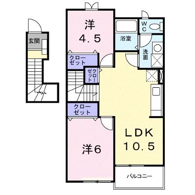 ハートフルハイツＢ 202【管理NO：1-011175402-02020】 ★家具家電は申し込み後に搬入します★の物件画像