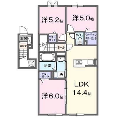 ヴィラＫ　Ⅶ 201【管理NO：1-028710701-02010】 ★家具家電は申し込み後に搬入します★ ★2026年09月下旬入居可能★の物件画像