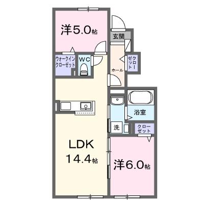 ヴィラＫ　Ⅶ 104【管理NO：1-028710701-01040】 ★家具家電は申し込み後に搬入します★ ★2026年09月下旬入居可能★の物件画像