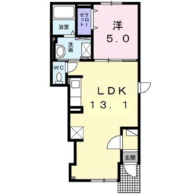 グレイスフル・サンⅩ 103【管理NO：1-025525601-01030】 ★家具家電は申し込み後に搬入します★ ★2026年10月中旬入居可能★の物件画像