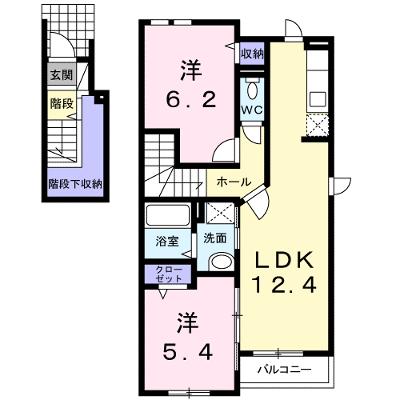 グラース　アン　ポタジェ　Ⅱ 201【管理NO：1-015734302-02010】 ★家具家電は申し込み後に搬入しますの物件画像