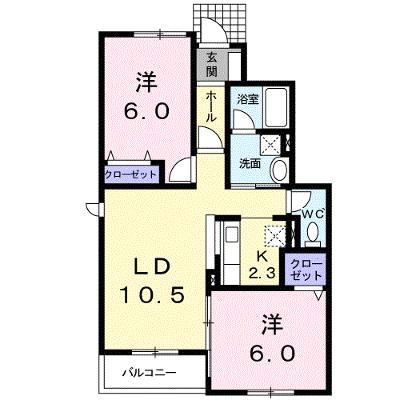 キャトルセゾンＣ 103【管理NO：1-015404101-01030】 ★家具家電は申し込み後に搬入しますの物件画像