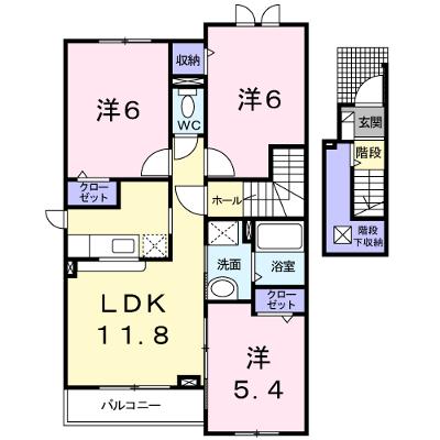 エルム　プラシード　６号館 204【管理NO：1-014446202-02040】 ★家具家電は申し込み後に搬入します 2026年07月下旬入居可能の物件画像