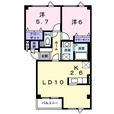 コリーヌ．ビラ 102【管理NO：1-011440301-01020】 ★家具家電は申し込み後に搬入しますの物件画像