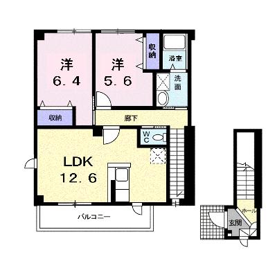 ブラン・エールⅡ 201【管理NO：1-013582202-02010】 ★家具家電は申し込み後に搬入しますの物件画像
