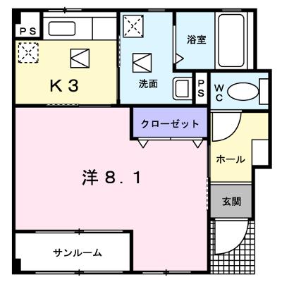 カーサセレッソ弐番館 103【管理NO：1-013600101-01030】の物件画像
