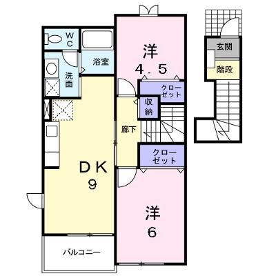 セゾンパルテール 203【管理NO：1-010812801-02030】 ★家具家電は申し込み後に搬入しますの物件画像