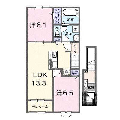 サニーヒルハウスⅡ 202【管理NO：1-026927001-02020】 ★家具家電は申し込み後に搬入しますの物件画像