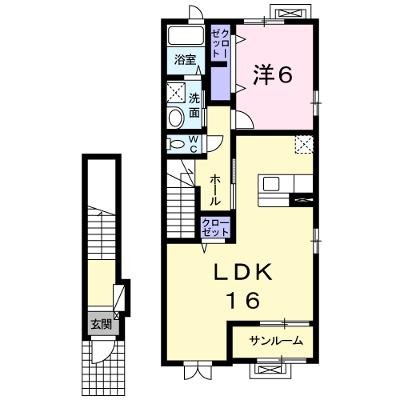 インフィニティ 205【管理NO：1-019016801-02050】 ★家具家電は申し込み後に搬入します★の物件画像