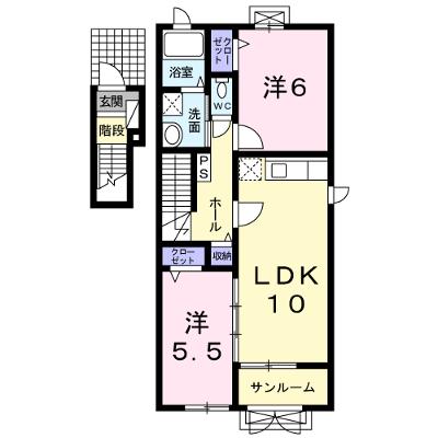 マルシェＦ 201【管理NO：1-016197802-02010】 ★家具家電は申し込み後に搬入しますの物件画像