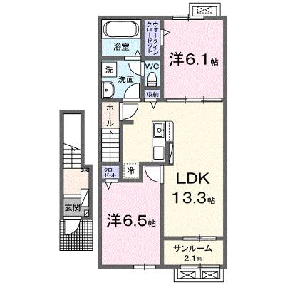 アクティフ　Ⅱ 204【管理NO：1-028634702-02040】 2026年09月上旬入居可能の物件画像