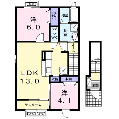 のぞみ 201【管理NO：1-023343202-02010】 ★家具家電は申し込み後に搬入しますの物件画像