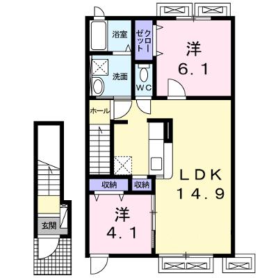 プランドール 202【管理NO：1-021338301-02020】 ★家具家電は申し込み後に搬入しますの物件画像
