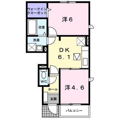 カルムＡ 102【管理NO：1-013090701-01020】 ★家具家電は申し込み後に搬入しますの物件画像