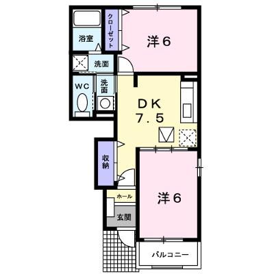 サンセールⅡ 104【管理NO：1-012789501-01040】 2026年07月中旬入居可能の物件画像