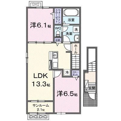 ル・クレール 201【管理NO：1-028392701-02010】 ★家具家電は申し込み後に搬入します 2026年10月上旬入居可能の物件画像