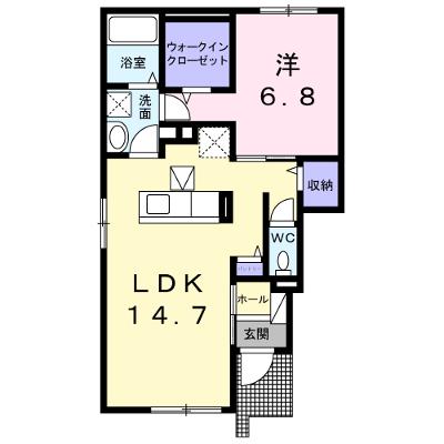 ルーラル　クラウンⅠ 101【管理NO：1-021041201-01010】 ★家具家電は申し込み後に搬入しますの物件画像