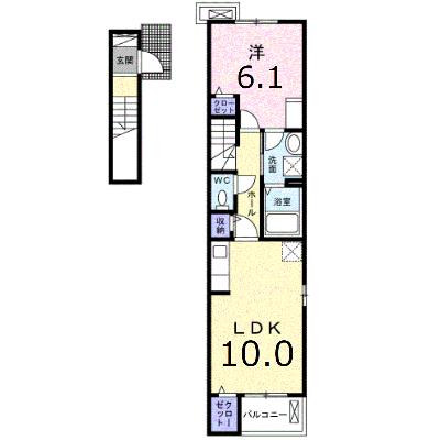 オラ長田町Ａ 201【管理NO：1-027050601-02010】 2026年07月中旬入居可能の物件画像