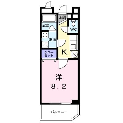 シャンドフルール 201【管理NO：1-011728101-02010】 ★家具家電は申し込み後に搬入します★の物件画像