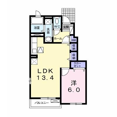 イーハトーヴＢ 103【管理NO：1-016755202-01030】 ★家具家電は申し込み後に搬入します★の物件画像