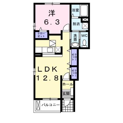 セレーノＡ 101【管理NO：1-013567101-01010】 ★家具家電は申し込み後に搬入します★の物件画像