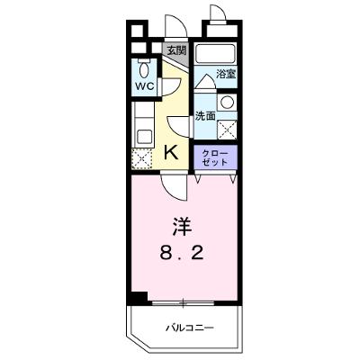 シャンドフルール 202【管理NO：1-011728101-02020】 ★家具家電は申し込み後に搬入します★の物件画像