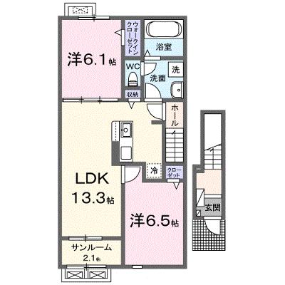 クオーレ彩Ⅰ 202【管理NO：1-027918701-02020】 ★家具家電は申し込み後に搬入します★の物件画像