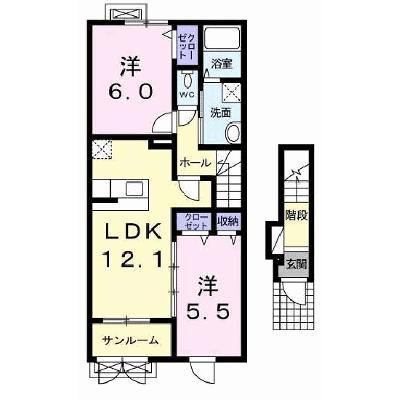 ジェルメＳＡＫＡＩＳＯＵＴＨ 203【管理NO：1-017774301-02030】 ★家具家電は申し込み後に搬入します★の物件画像