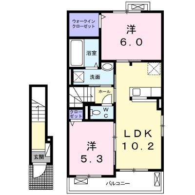 サウス　フェアリー 202【管理NO：1-025446101-02020】 ★家具家電は申し込み後に搬入します★ ★2027年01月中旬入居可能★の物件画像