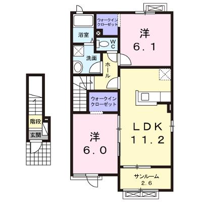 Ｐｅａｃｅ 202【管理NO：1-021153301-02020】 ★家具家電は申し込み後に搬入します★の物件画像