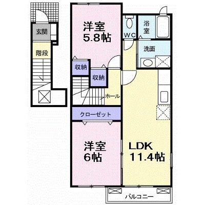 ビッグ　シャトーＥ 201【管理NO：1-016392301-02010】 ★家具家電は申し込み後に搬入します★の物件画像
