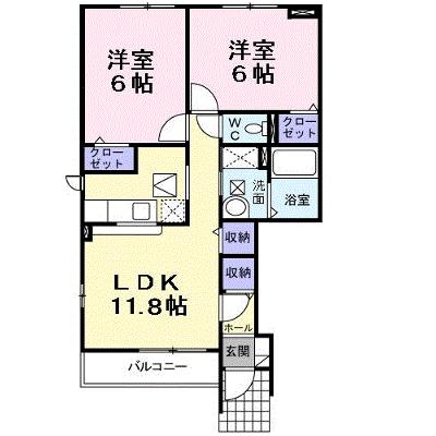 ラ・パヴァーヌＡ 101【管理NO：1-014564501-01010】 ★家具家電は申し込み後に搬入します★ ★2026年08月上旬入居可能★の物件画像