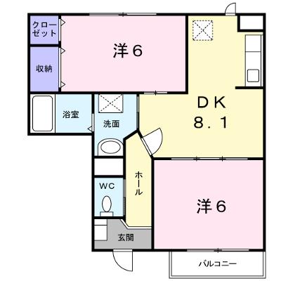 ブロッサムⅠ 103【管理NO：1-009623601-01030】 ★家具家電は申し込み後に搬入します★ ★2026年10月中旬入居可能★の物件画像