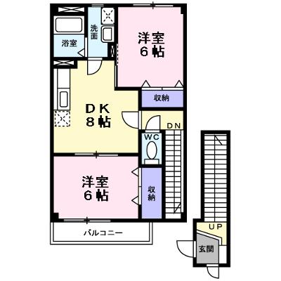 パームハイツ高田Ａ棟 202【管理NO：1-007755601-02020】 ★家具家電は申し込み後に搬入します★ ★2026年10月中旬入居可能★の物件画像