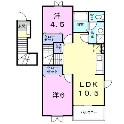 クレストールｙｏｕ　Ａ 201【管理NO：1-010201701-02010】の物件画像